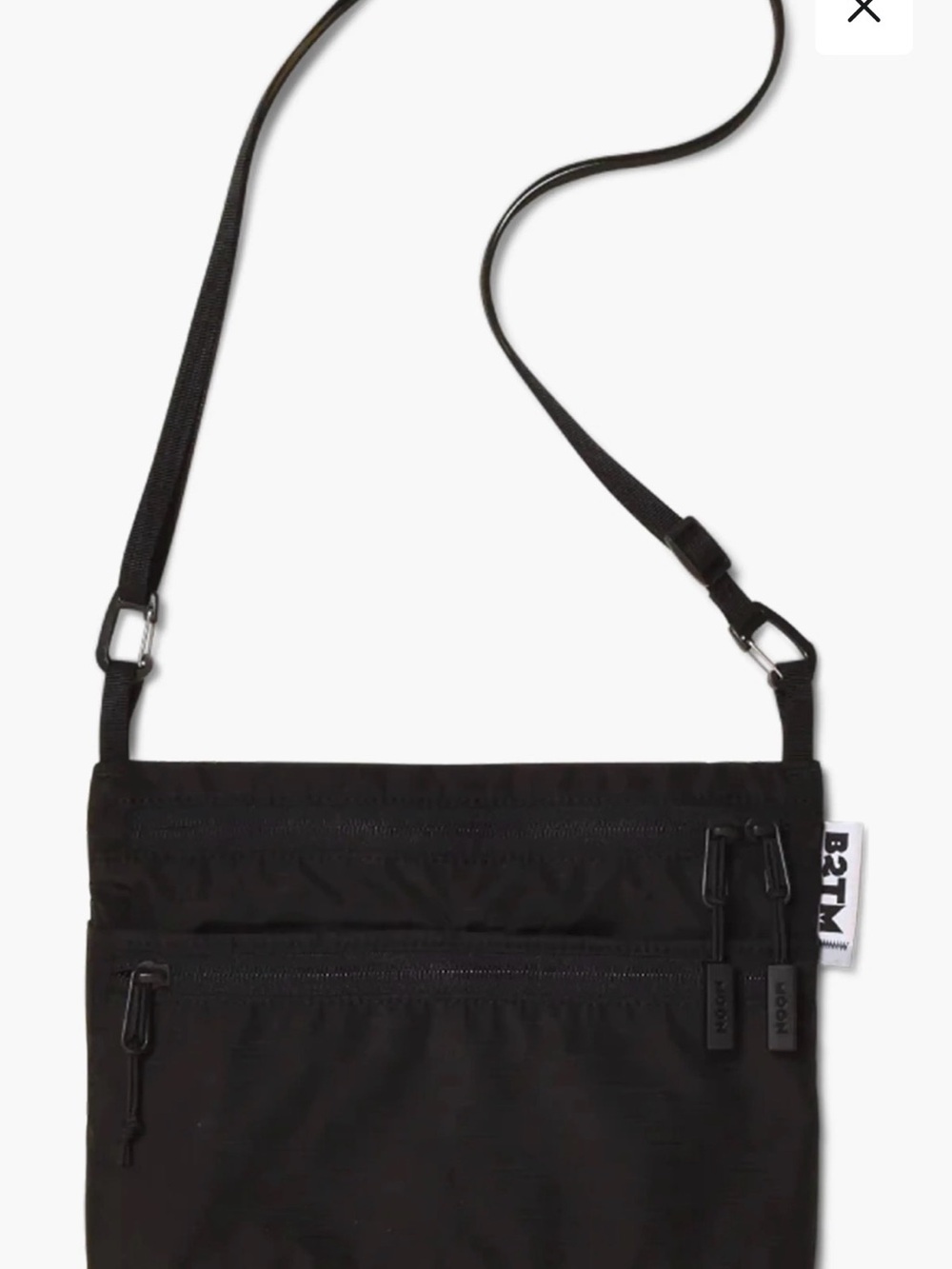 Baboon 2 The Moon Black Minimal Messenger Crossbody Bag